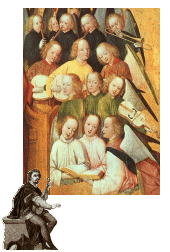 'The Coronation of the Virgin' by unknown painter, Bayerische Staatsgemaldesammlungen, Munich