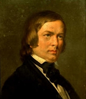 Schumann (1839) by Joseph Kriehuber, Schumann Museum, Zwickau