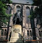 פסלו של יוהאן סבסטיאן באך בלייפציג - photograph courtesy of Johan De Boer