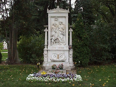 Franz Schubert's grave in Vienna