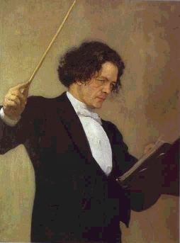Conductor and composer Anton Rubinstein (1887) by Ilya Repin, The Russian Museum, St. Peterburg