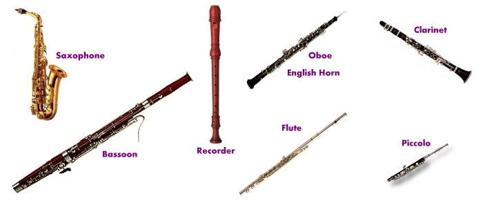 woodwind instruments names