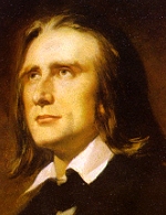 Franz Liszt (1856) Oil portrait by Wilhelm von Kaulbach, Liszt Ferencz Memorial Museum, Liszt Ferenc Academy of Music, Budapest