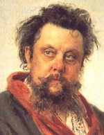 Mussorgsky 10 before his death (1881) by Repin, Tretyakov Gallery, Moscow