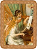 Jeunes filles au piano (Girls at the Piano) (1892) Pierre-Auguste Renoir, Musee d'Orsay, Paris