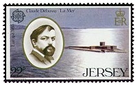 A stamp dedicated to Debussy's 'La Mer'