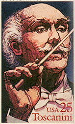 Toscanini on a USA stamp