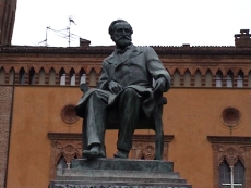 Verdi's statue in Piazza Verdi, Busseto